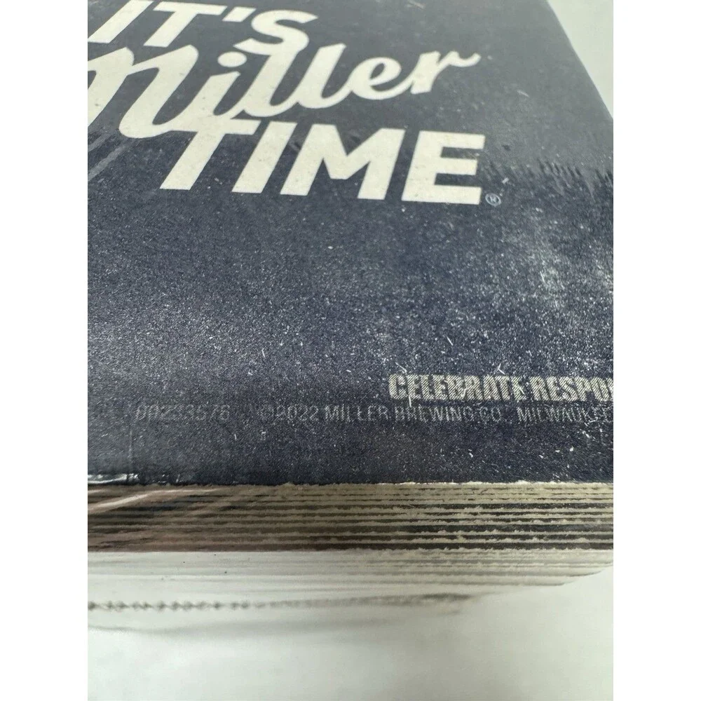 Miller Lite Square Coasters 2022 Wrapped 100 pc. Sleeve Lot of 2